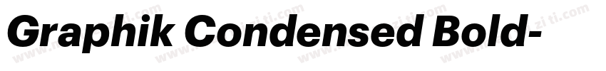 Graphik Condensed Bold字体转换